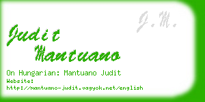 judit mantuano business card